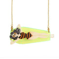 Necklace/Brooch Girl on Mat by Laliblue | PRE-ORDER SHIPS IN 2-3 WEEKS