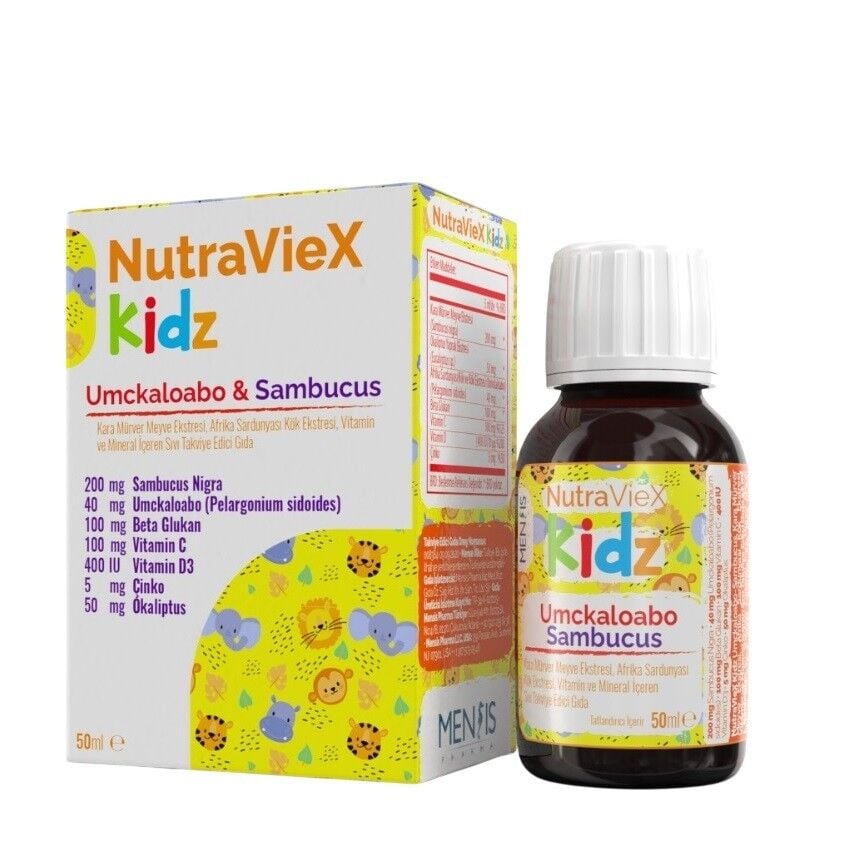 Nutramedica Nutraviex Kidz Umckaloabo Sambucus Liquid 50ml