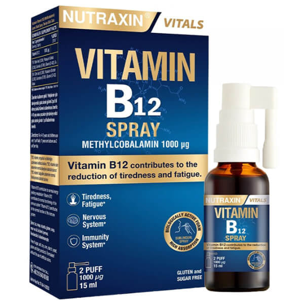 Nutraxin Vitamin B12 1000 mcg Sublingual Spray 15 ml