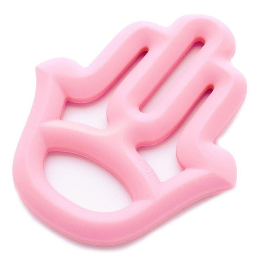 Oioi Silicone Teether Mom's Hand Pink for 3+ Months