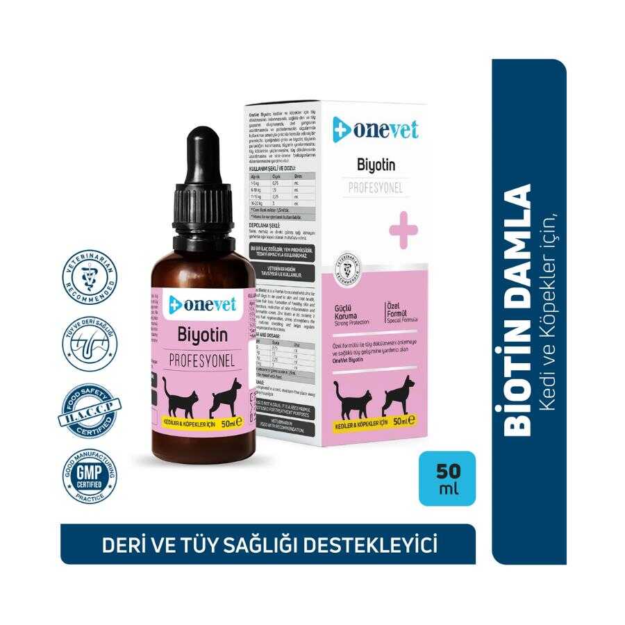 Onevet Biotin & Zinc Skin and Coat Support Drops 50 ml