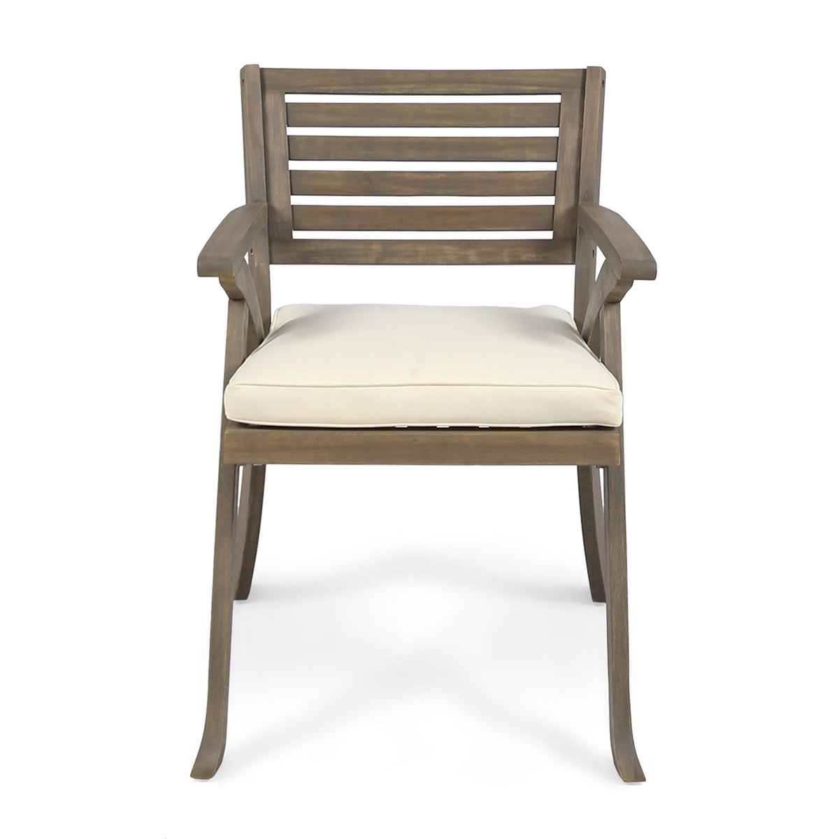 Helen Outdoor Acacia Wood Dining Chair