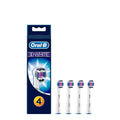 Oral-B 3D White Replacement Brush Heads for Polished Teeth 4 Count