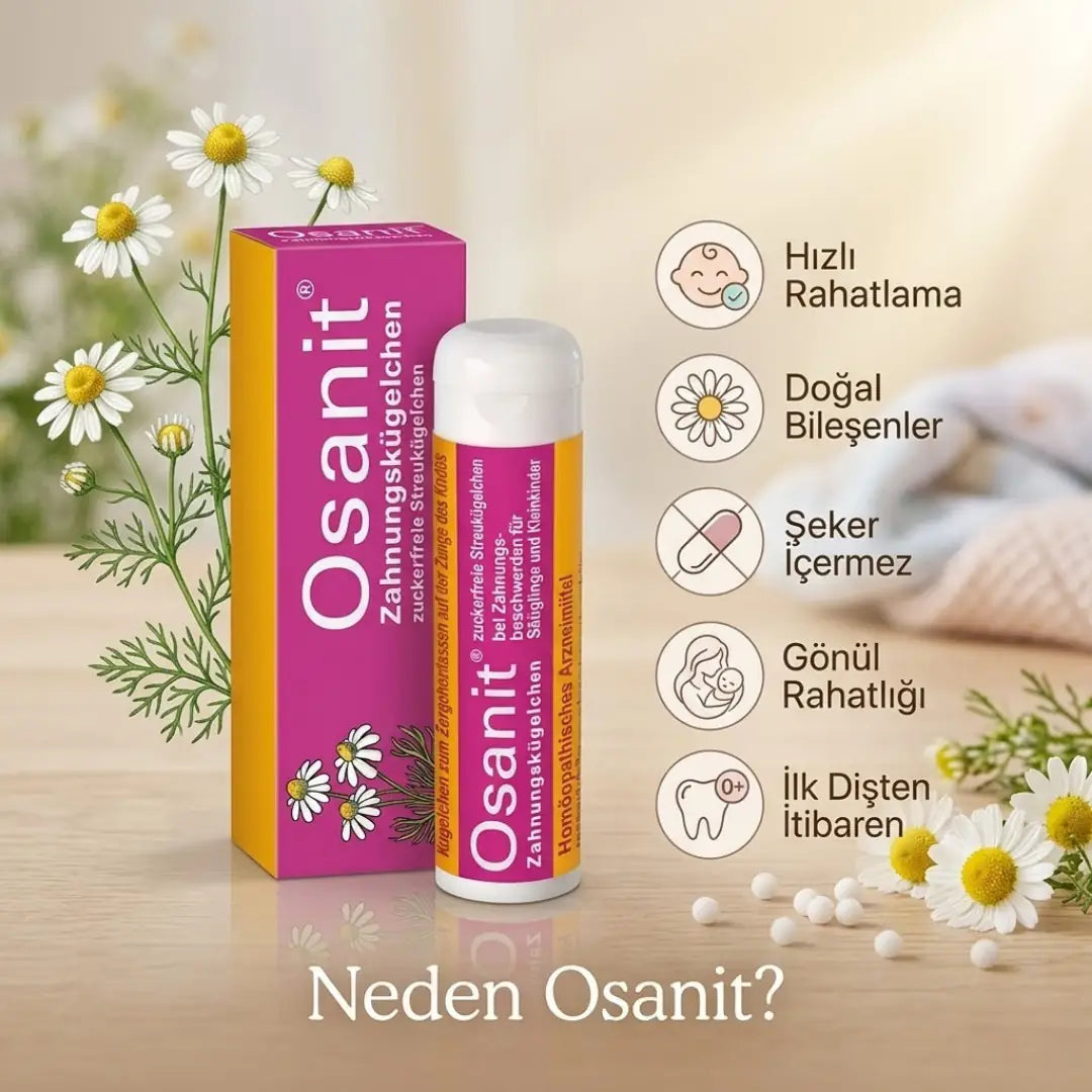 Osanit Herbal Teething Pellets for Soothing Relief 7.5g