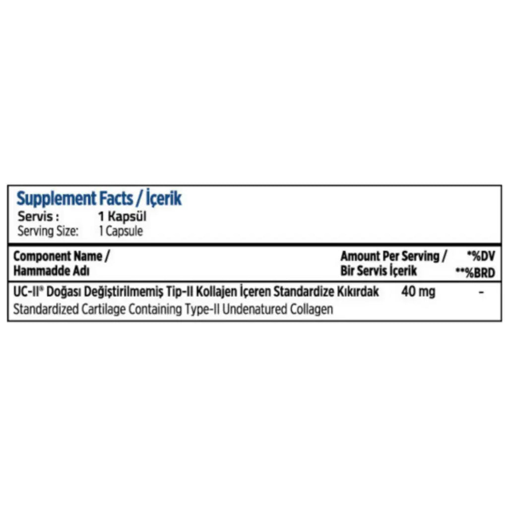 Ovio UC-II Type 2 Collagen 40 mg Joint Support 90 Capsules