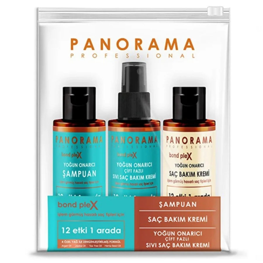 Panorama Professional 3-Piece Hair Care Travel Set 75ml x 3