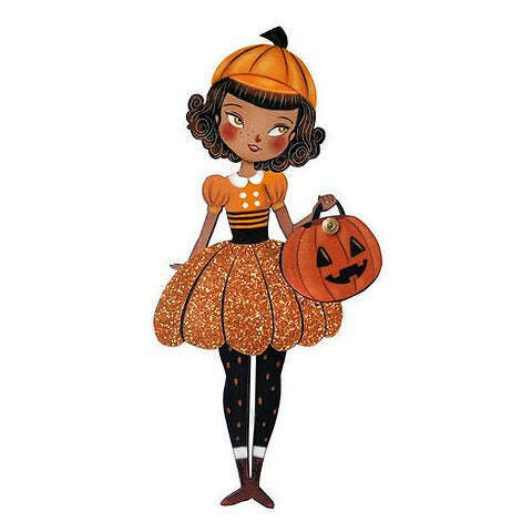 Pumpkin Woman Brooch by Laliblue | PRE-ORDER SHIPS IN 2-3 WEEKS