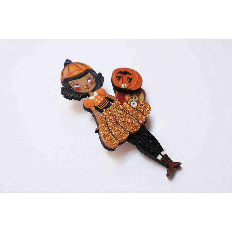 Pumpkin Woman Brooch by Laliblue | PRE-ORDER SHIPS IN 2-3 WEEKS