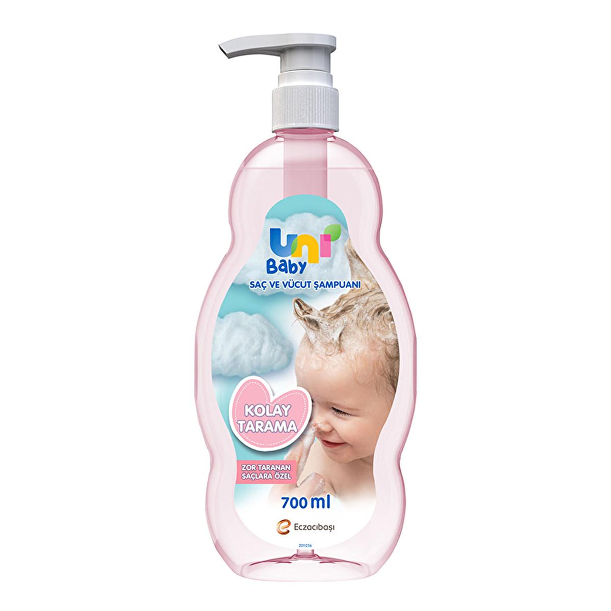 Uni Baby Easy Combing Hair and Body Shampoo - Gentle Detangling Baby Shampoo 700ml