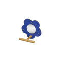 Rotipet Daisy Bird Mirror with Wooden Perch for Cages