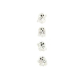 Set Of 4 Ghost Button Covers by Laliblue | PRE-ORDER SHIPS IN 2-3 WEEKS