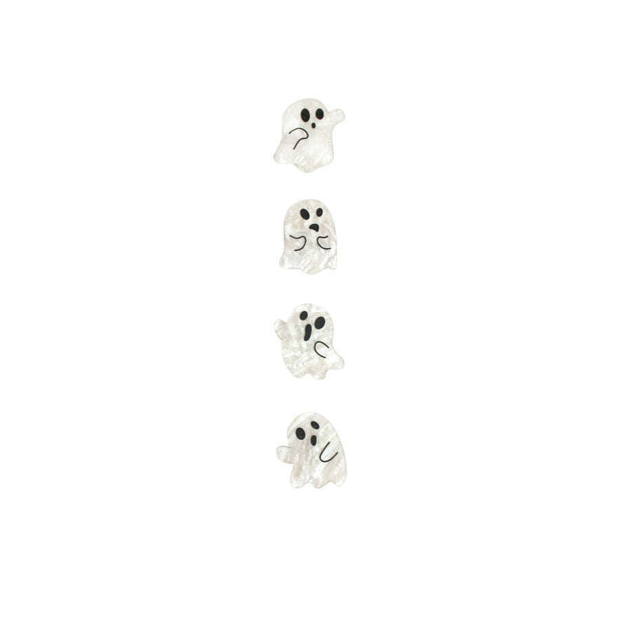 Set Of 4 Ghost Button Covers by Laliblue | PRE-ORDER SHIPS IN 2-3 WEEKS