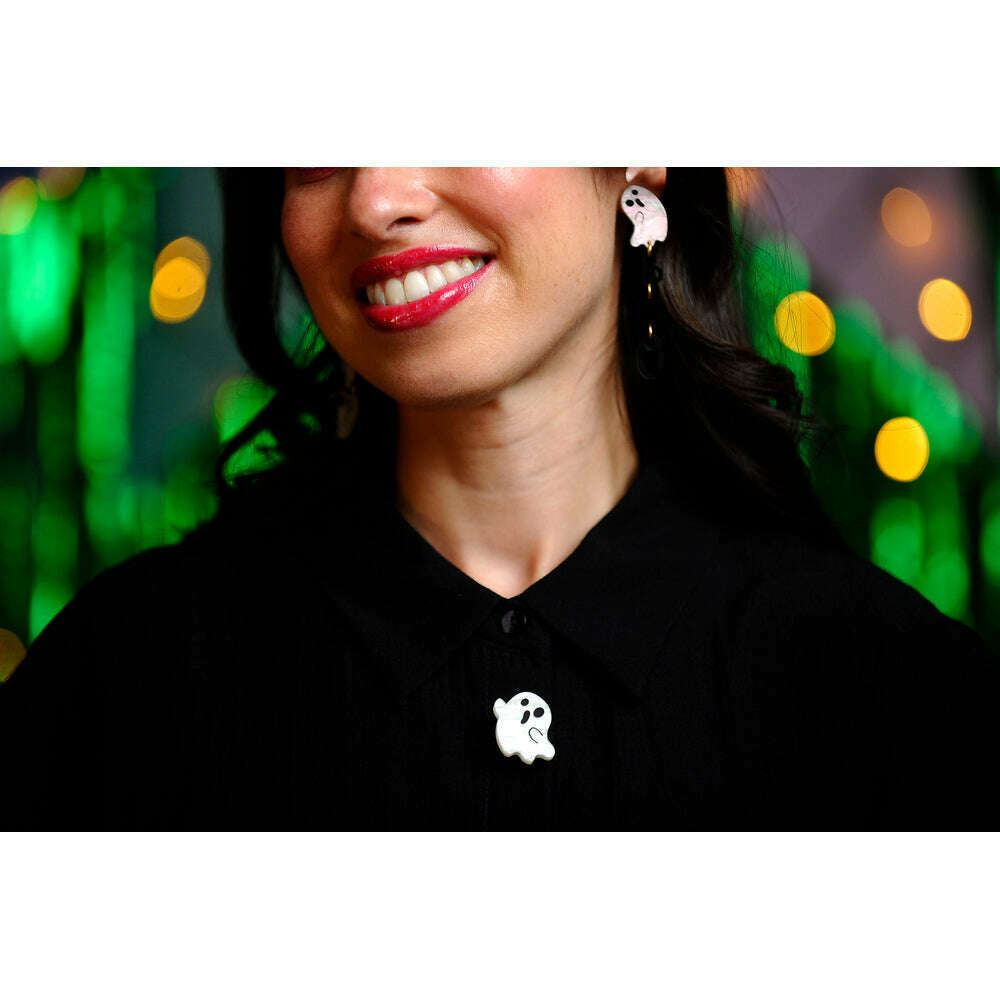 Set Of 4 Ghost Button Covers by Laliblue | PRE-ORDER SHIPS IN 2-3 WEEKS