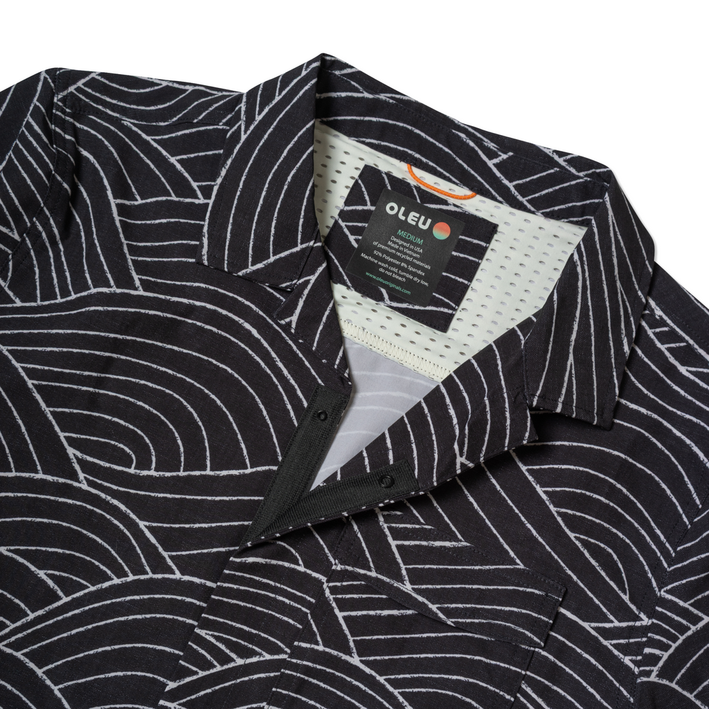 OLEU UV QUICK-DRY BOARDSHIRT - STORM CARBON