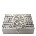 Pierre Cardin Siba Stitched Leather Box with Hook Closure