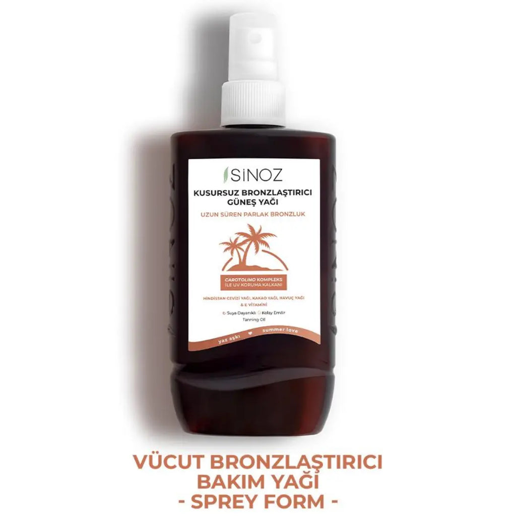 Sinoz Perfect Bronzing Sun Oil Spray with Coconut & Carrot 200 ml