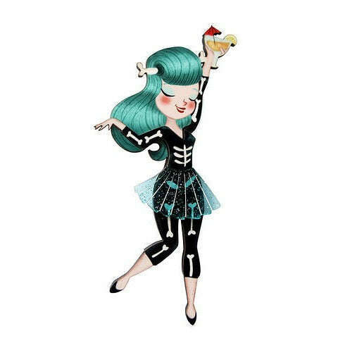 Skeleton Woman Brooch by Laliblue | PRE-ORDER SHIPS IN 2-3 WEEKS