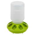 Small Plastic Chick Feeder, 1 Quart Bottle & Base for Chicks and Quail