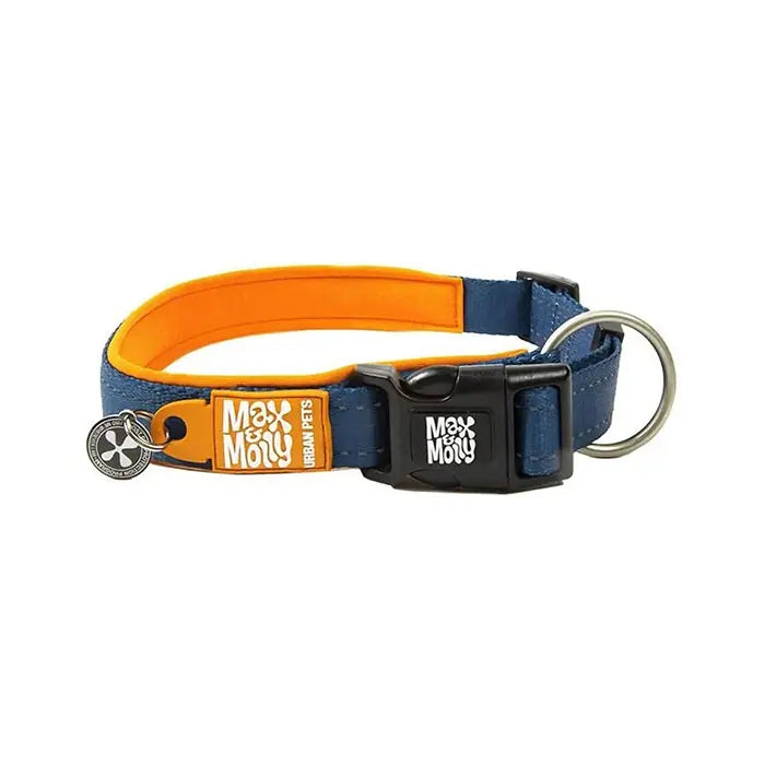 Max & Molly Smart ID Matrix Orange Dog Collar X-Small