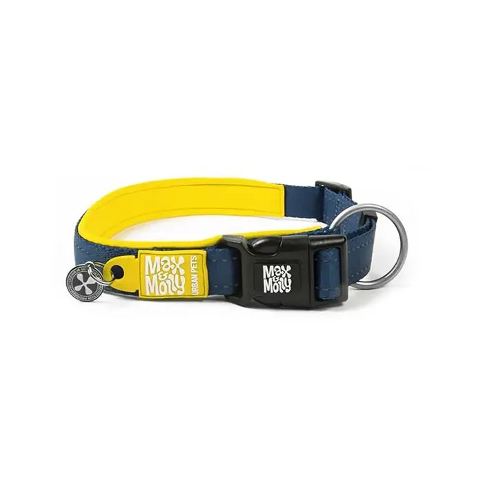 Max & Molly Smart ID Matrix Yellow Dog Collar Small