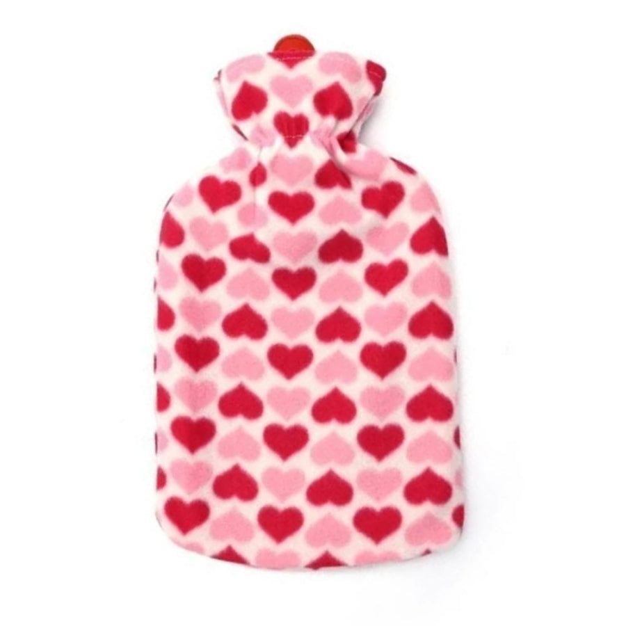 Smart Home Hot Water Bottle with Heart Pattern Cover 2L