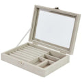 Smart Home Cream Jewelry Box Organizer 20x15cm