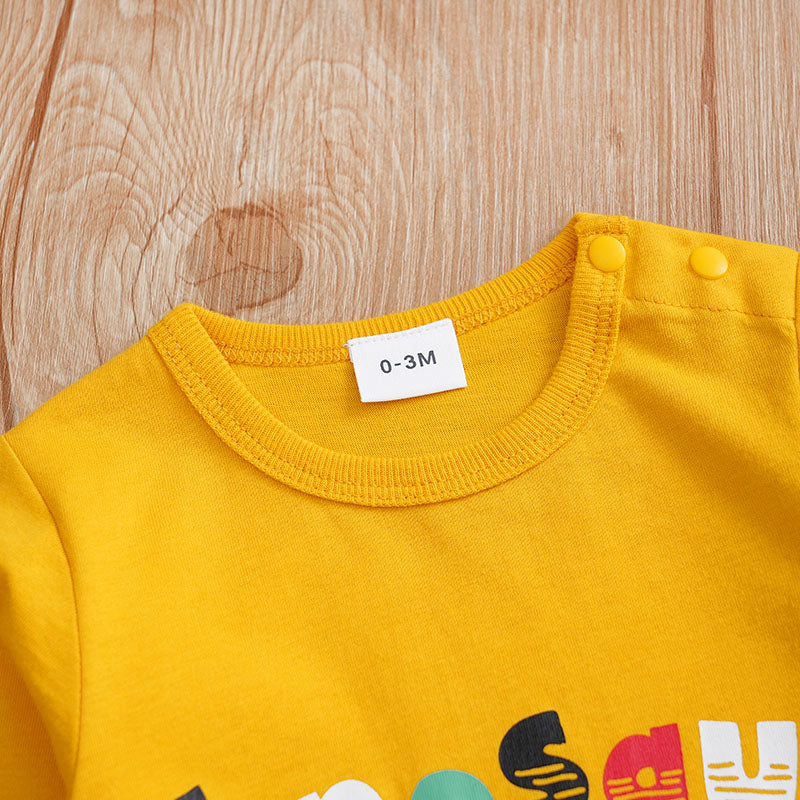 Spring & Autumn Baby Dinosaur Jumpsuit | For Newborns - # BAAA51210085