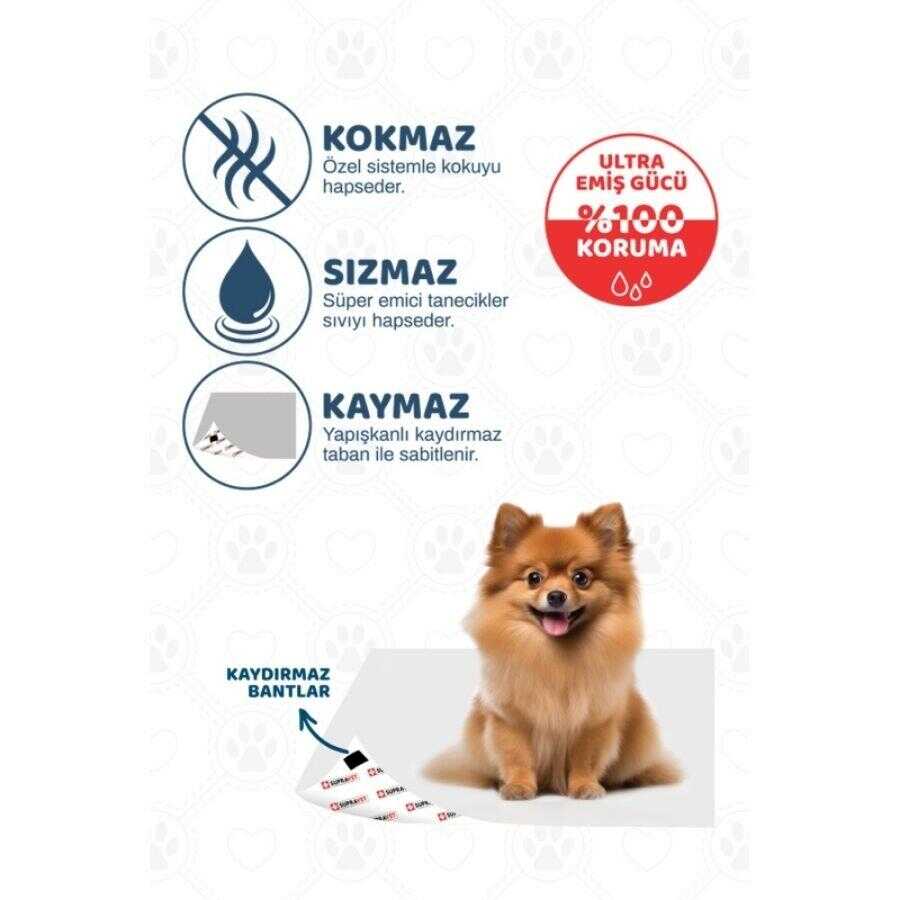 Supravet Dog Potty Training Pads Absorbent 60x90 cm 30 Count
