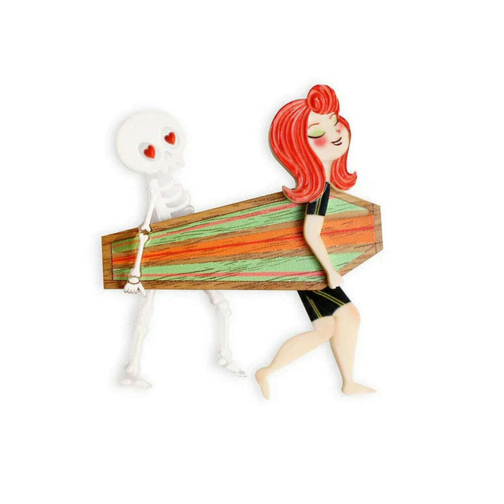 Surfer Couple Brooch by Laliblue | PRE-ORDER SHIPS IN 2-3 WEEKS