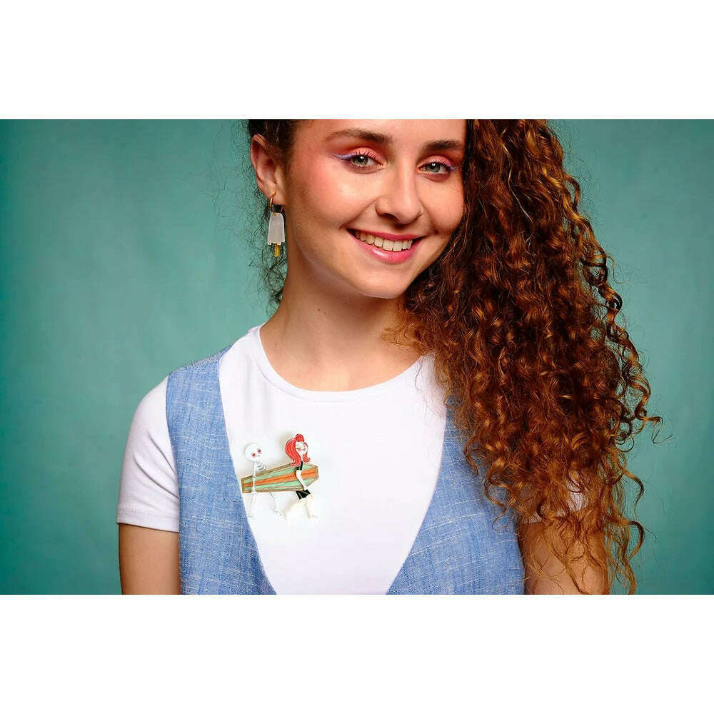 Surfer Couple Brooch by Laliblue | PRE-ORDER SHIPS IN 2-3 WEEKS