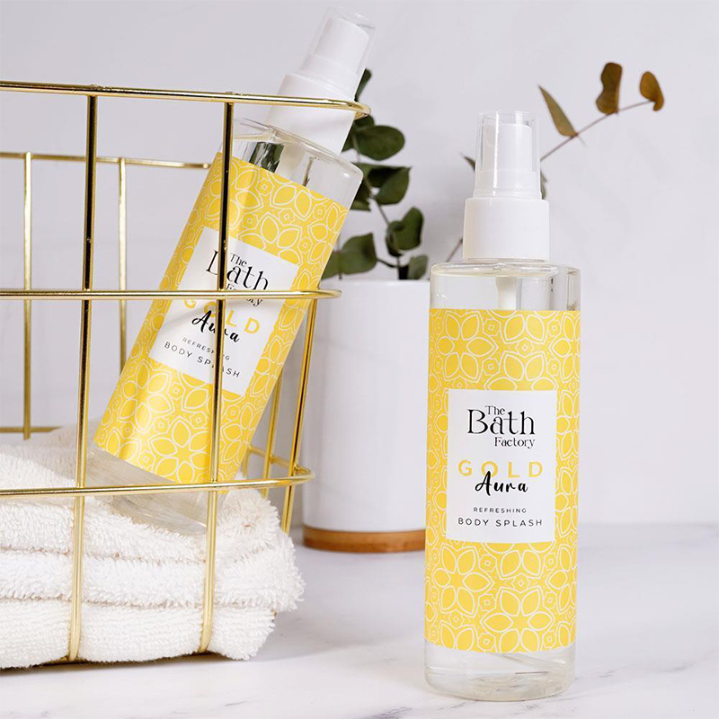 The Bath Factory Gold Aura Body Spray for All-Day Freshness 200 ml