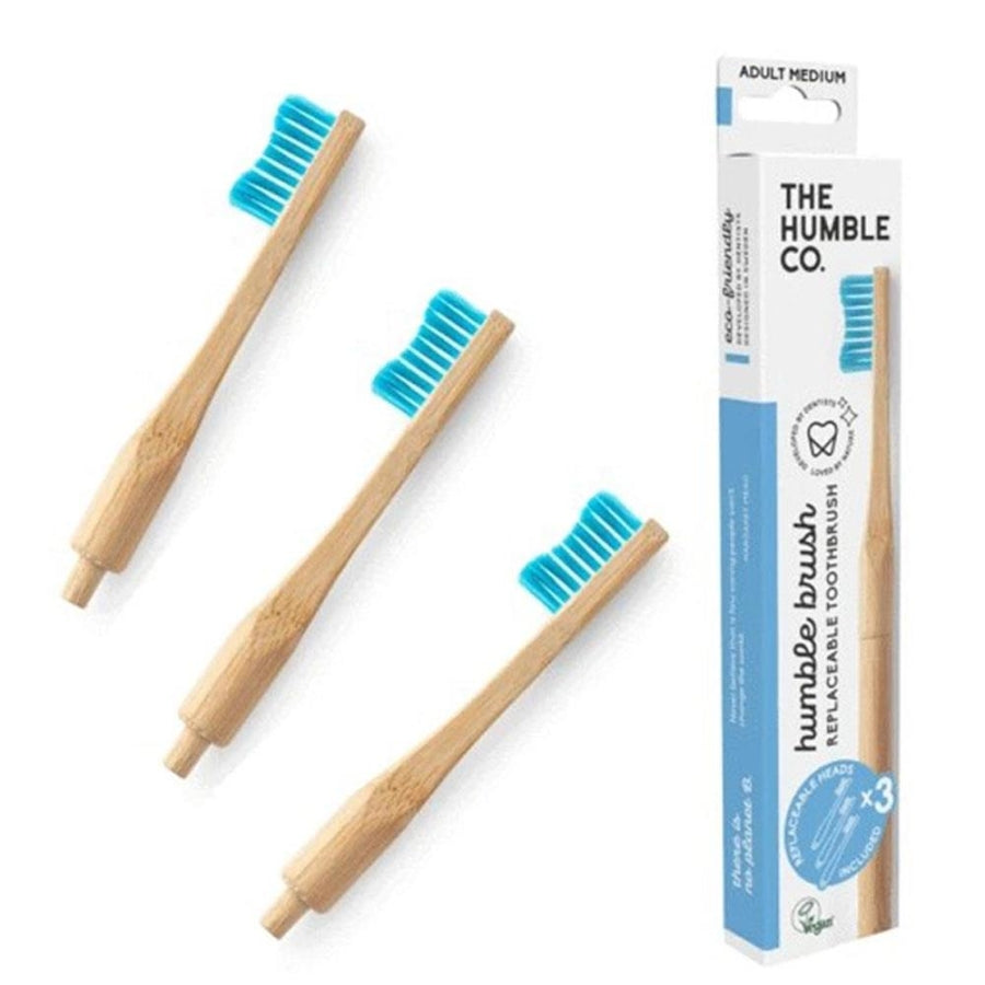 The Humble Co. Bamboo Toothbrush with Replaceable Head Blue