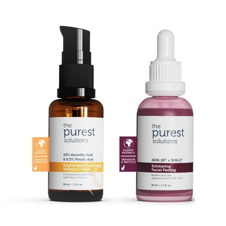 The Purest Solutions Brightening Peeling and Vitamin C Set 2x30ml