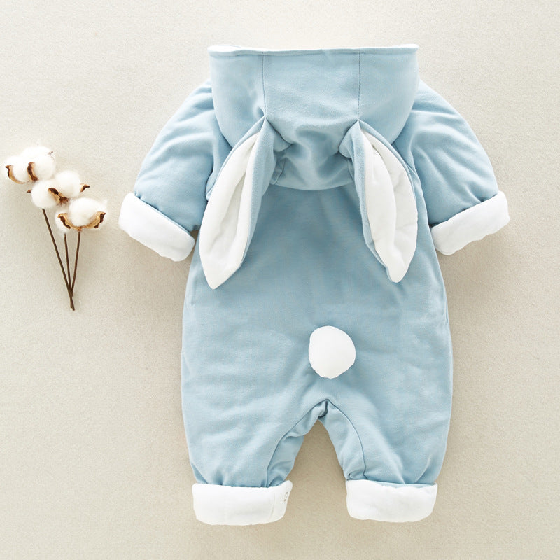 Totoro Cotton Hooded Baby Jumpsuit | For Newborns - # BAAA21110064