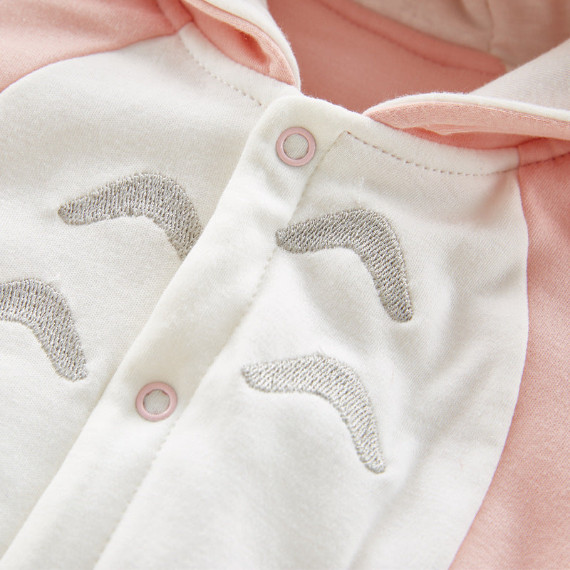 Totoro Cotton Hooded Baby Jumpsuit | For Newborns - # BAAA21110064
