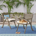 Helen Outdoor Acacia Wood Dining Chair