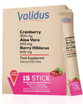 Validus Cranberry & D-Mannose Herbal Support Drink 15 Sticks