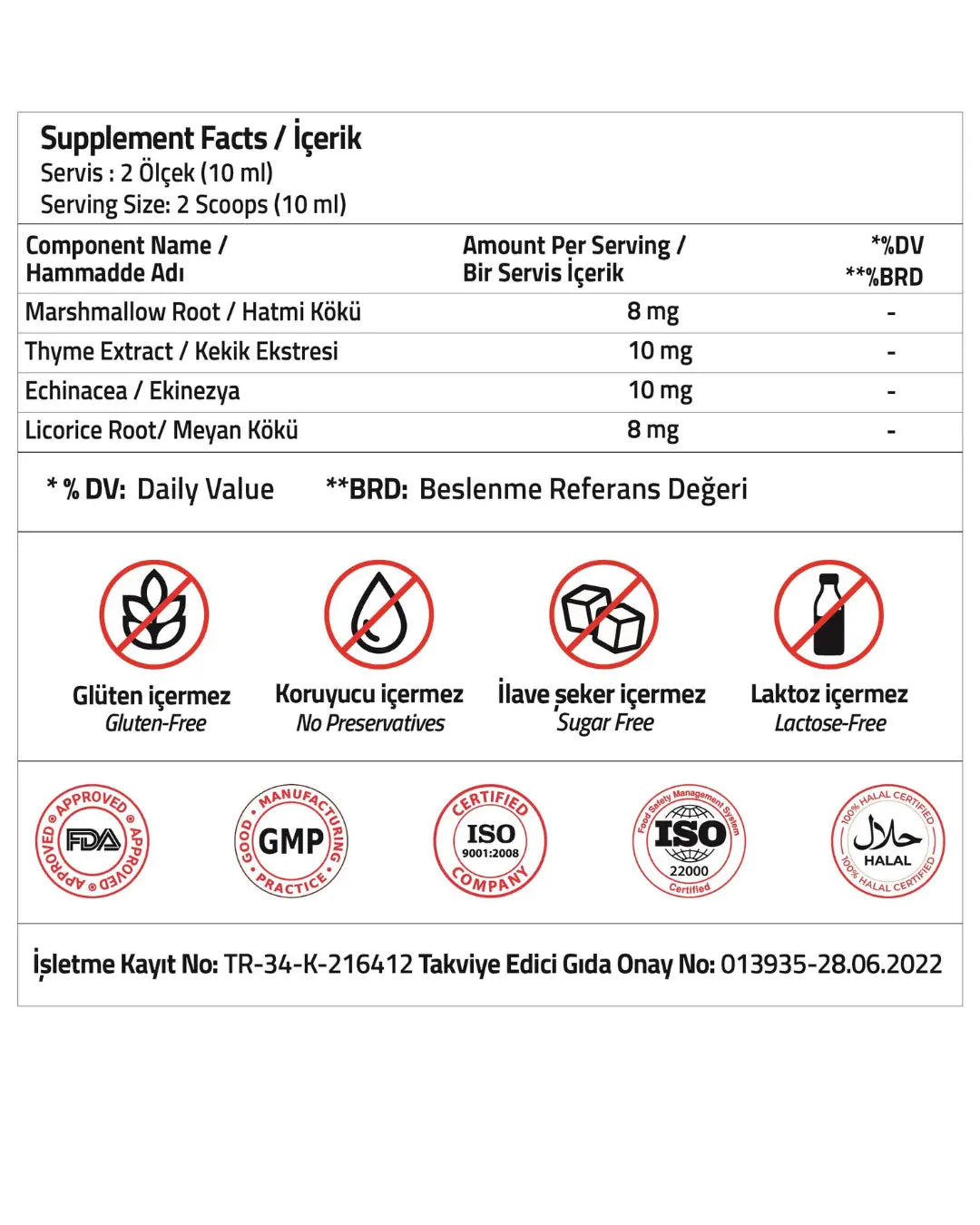Validus Licorice & Echinacea Herbal Support Syrup 150 ml