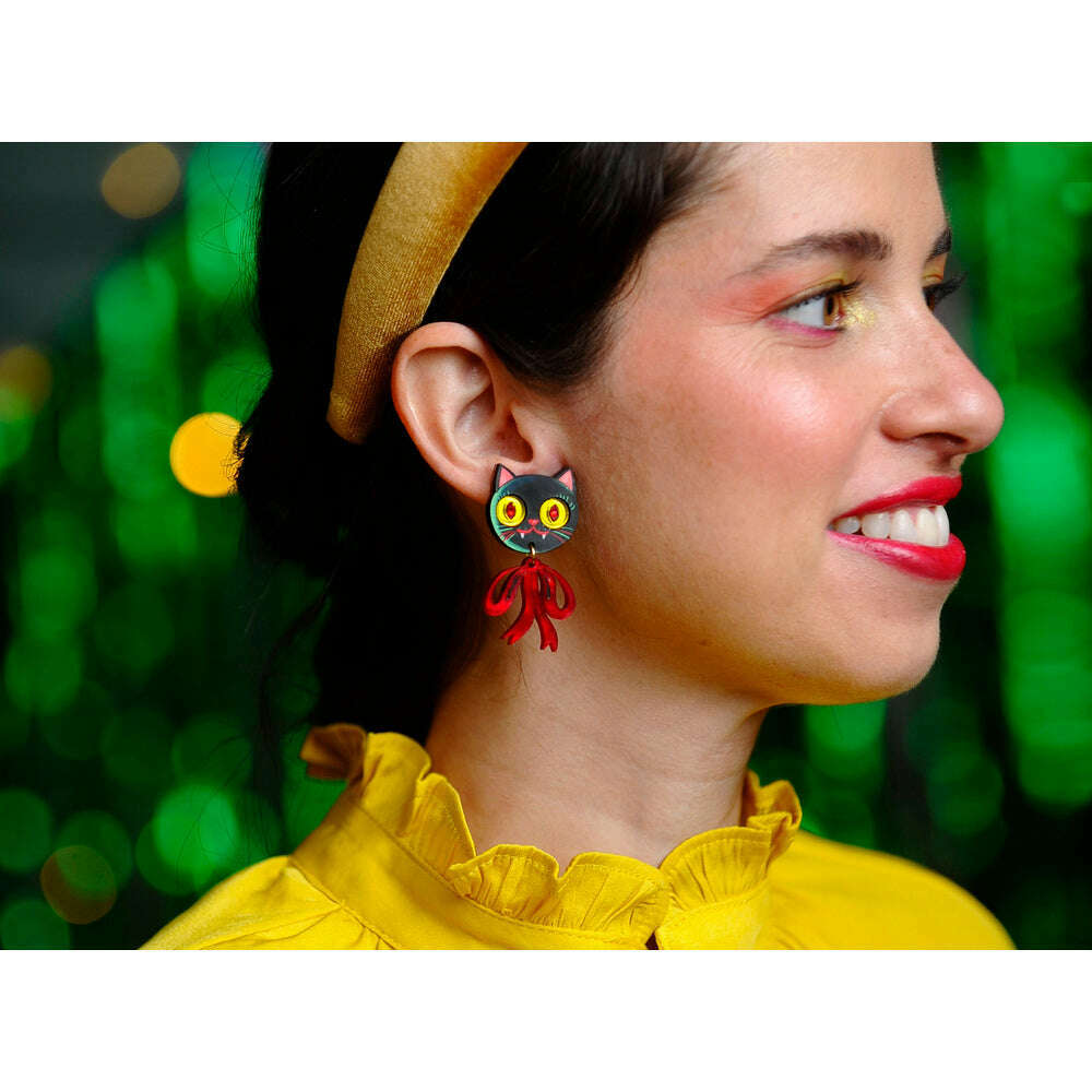 Vampire Kitten Earrings by Laliblue | PRE-ORDER SHIPS IN 2-3 WEEKS