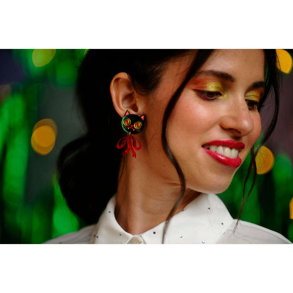 Vampire Kitten Earrings by Laliblue | PRE-ORDER SHIPS IN 2-3 WEEKS
