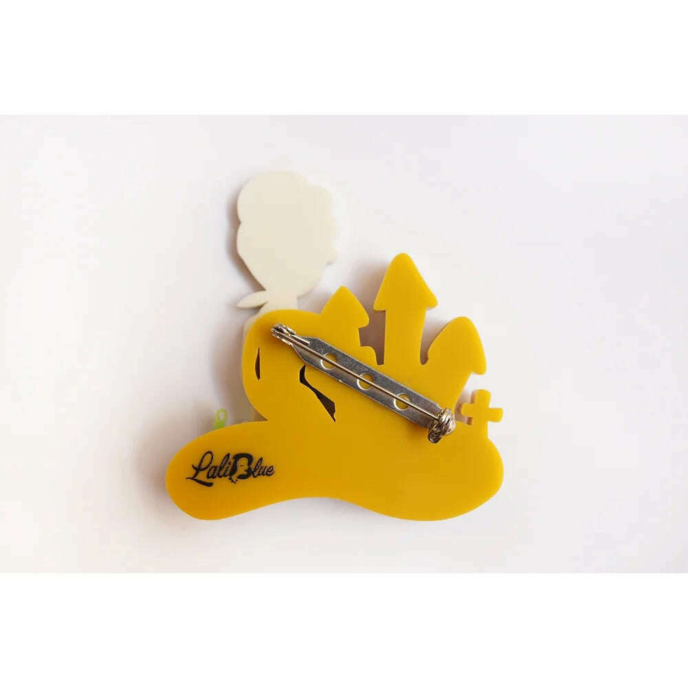 Vampire Playing with Sand Brooch by Laliblue | PRE-ORDER SHIPS IN 2-3 WEEKS