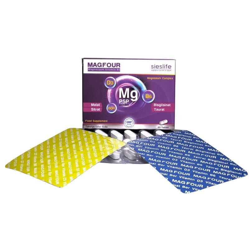 Vitaboss Sieslife Magfour Magnesium B6 & D3 Complex 60 Tablets