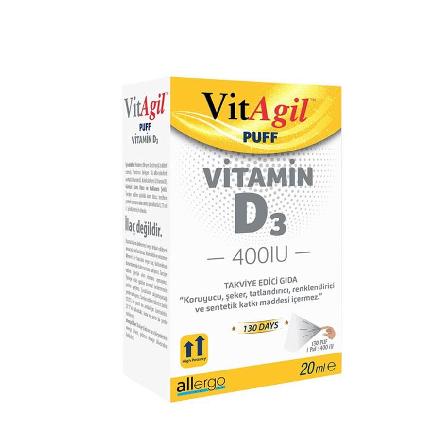 Vitagil Vitamin D3 400IU Spray for Daily Support 20ml