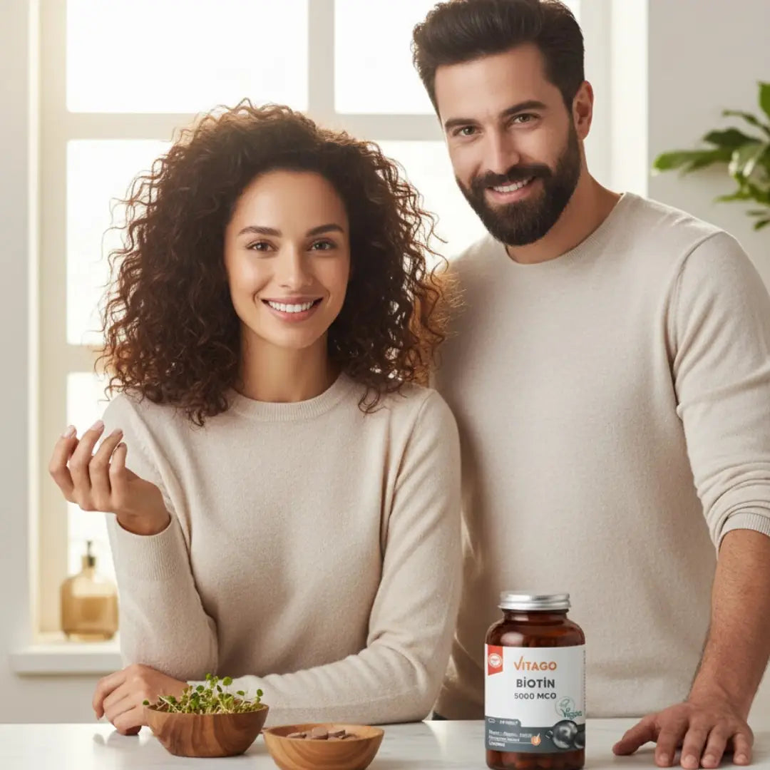 Vitago Premium Biotin 5000 mcg Support for Hair and Nails 60 Tablets