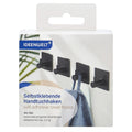 Ideenwelt Black Wall Hook Set for Home Organization 4-Piece