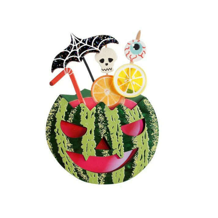 Watermelon Cocktail Brooch by Laliblue | PRE-ORDER SHIPS IN 2-3 WEEKS