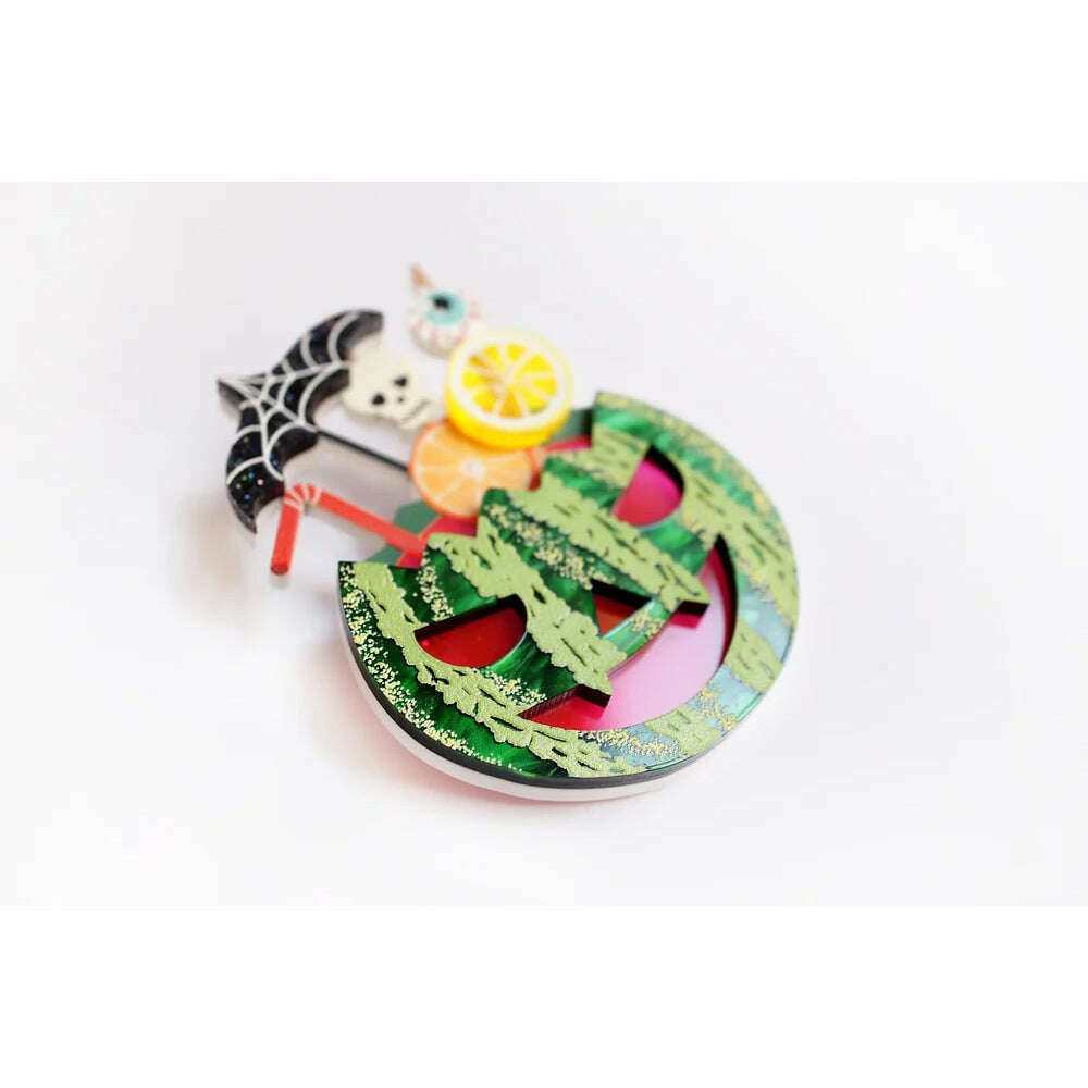 Watermelon Cocktail Brooch by Laliblue | PRE-ORDER SHIPS IN 2-3 WEEKS