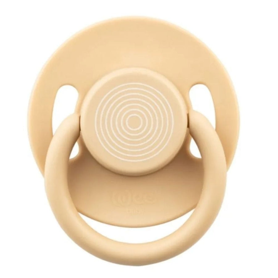 Wee Baby Cool Round Silicone Pacifier Beige 0-6 Months
