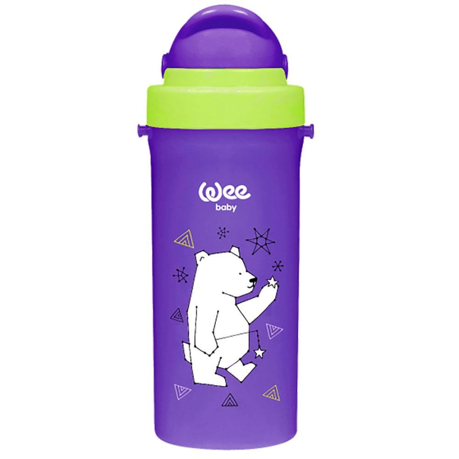 Wee Baby Straw Cup with Soft Silicone Spout Purple 300ml
