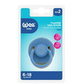 Wee Baby Round Tip Pacifier for Soothing Comfort Blue Size 2